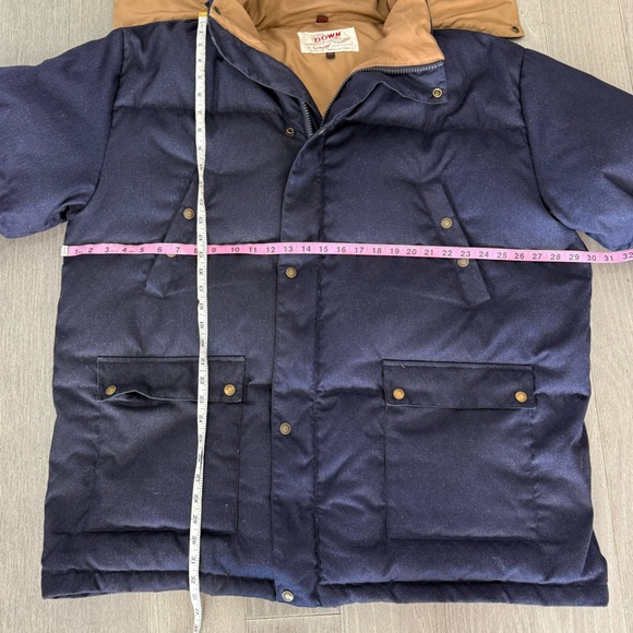 Schott NYC Down Filled Hooded Puffer Parka Jacket Men's Navy Size 3XL 9040D - Picture 16 of 16